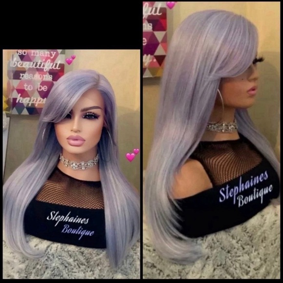 Human Hair Blended Bang Wig ❤️❤️❤️❤️❤️❤️ Lace front Wig